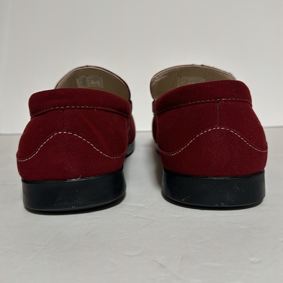 VLADO LUXURY ELITE Men’s Vegan Suede Loafer Burgundy - Picture 3 of 7